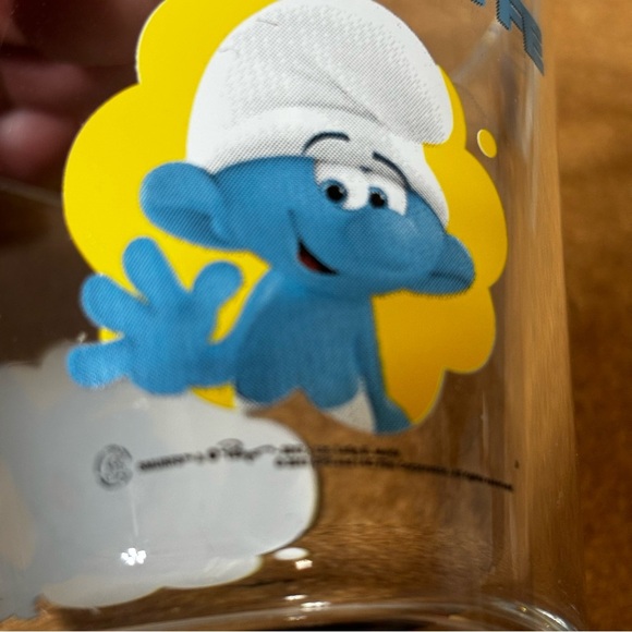 Die Schlumpfe Glasses Peyo Set of 2 German Smurf Gargamel 3.5” Glasses Cartoon - Picture 4 of 6